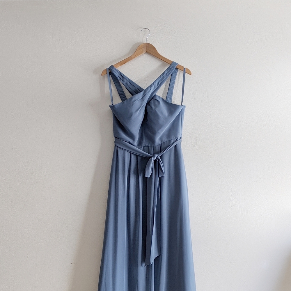 Kennedy Blue Slate Blue Bridesmaids Dress